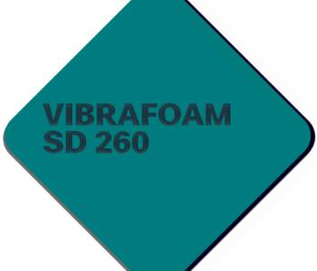 Полиуретановый эластомер Vibrafoam SD 260 (Сине-зелёный) 2 м х 0,5 м х 12,5 мм (1м2)